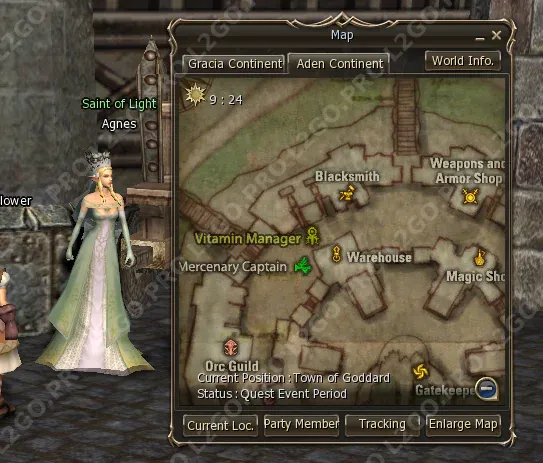 Квест на 3 профу Биш / BP (Cardinal) — Saga of the Cardinal — Этап 2: Отправляйтесь в Town of Goddard. Найдите Saint of (скриншот 1)