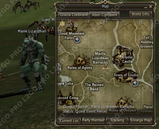 Path of the Warder — квест на 1 профу Арбы (Trickster) — Этап 11: Телепортируйтесь к Maille Lizardman Barracks. Охот (скриншот 1)