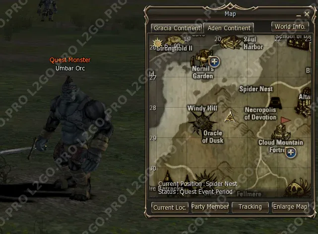 Path of the Orc Raider — квест на 1 профу Дестра (Destroyer) — Этап 6: Телепортируйтесь в Dark Elven Village, затем в Spi (скриншот 1)