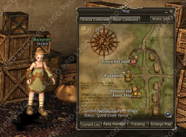 Path of the Artisan — квест на 1 профу Крафтера / ВС (Warsmith) — Этап 1: Поговорите с Blacksmith Silvera в Dwarven Village (скриншот 1)