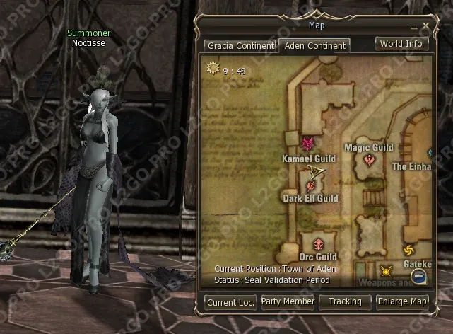 Квест на 3 профу ФС / PS (Spectral Master) — Saga of the Spectral Master — Этап 2: Отправляйтесь в Town of Aden. Найдите Summoner Noc (скриншот 1)