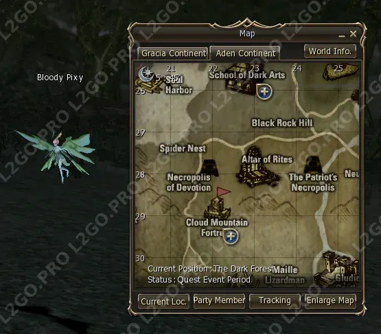 Квест на 2 профу АВ / AW (Abyss Walker) - Полная цепочка квестов — Этап 29: Этап 29: Arkenia и магические ингредиентыНайдите A (скриншот 2)