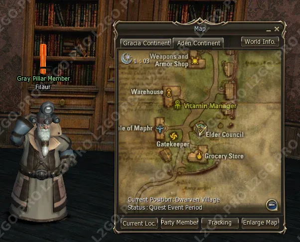 Trial of the Challenger — Этап 8: Визит к гномамRaldo отправил вас в Dwarven Village (скриншот 1)